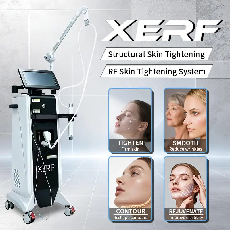 6.78MHz + 2MHz Non-invasive Standing XERF Dual Frequency Structural Face Lifting Skin Rejuvenation Beauty Salon Use Machine