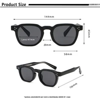 CATERSIDE Retro Punk Men Sunglasses Small Frame Square Personalized Design Sun Glasses Women Travel Party Business Festival Gift - Image 5