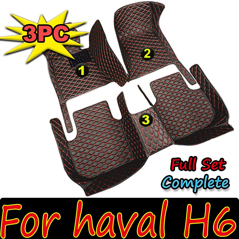 

Car floor mats for haval H6 2021 Custom Auto Foot Pads Automobile Carpet Cover Interior Accessories