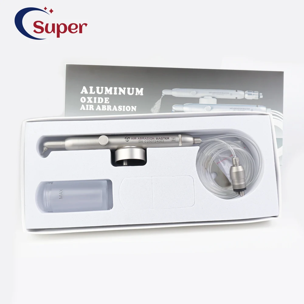 

Hot sales Dental Aluminum Oxide sandblasting gun Micro Blaster Microetcher Technician dentistry orthodontics Tool 2/4 Holes