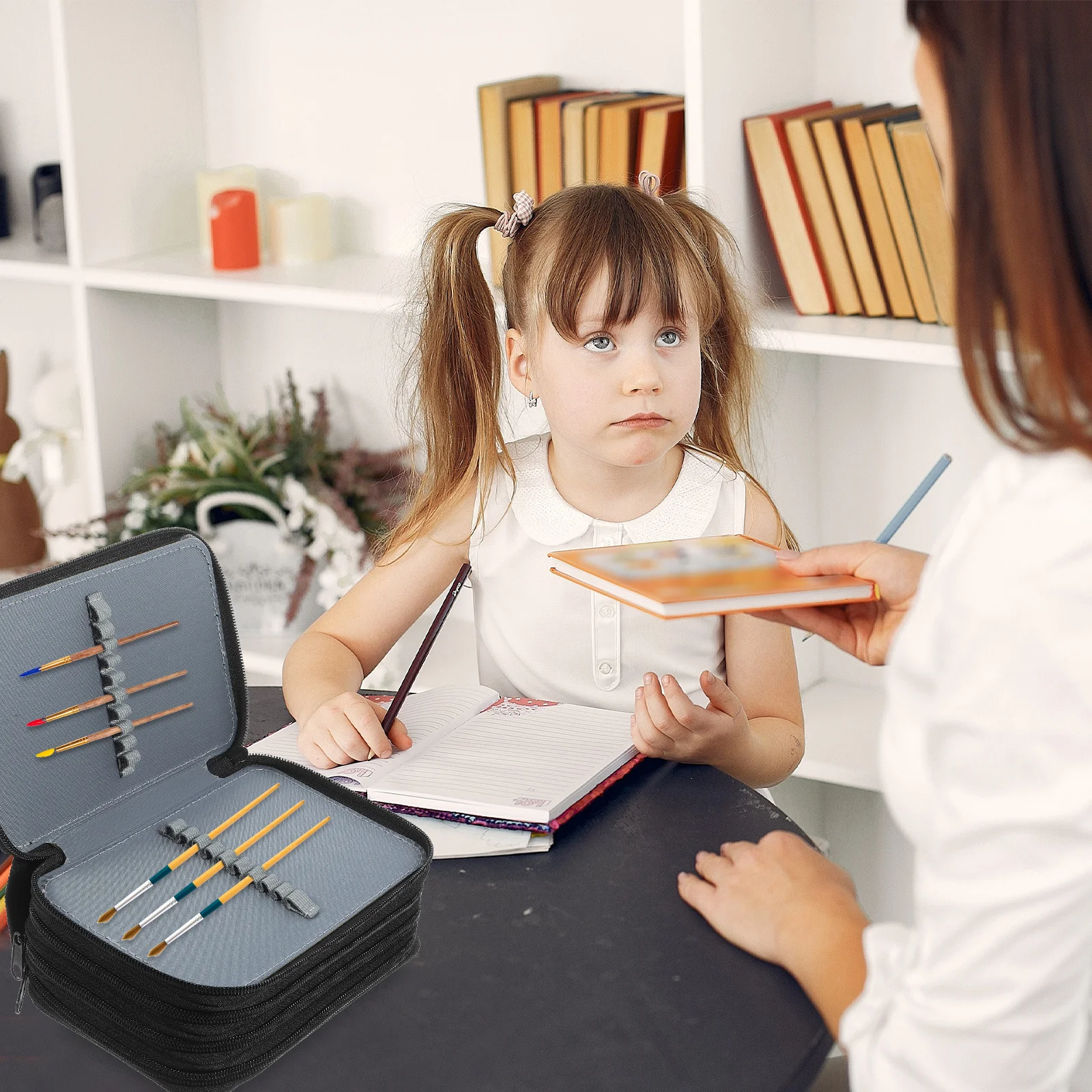 

Layered Large Capacity Pencil Case Multi-Layers Zipper Storage Bag Oxford Cloth Stationery Organizer Pencil Pouch Student Gift