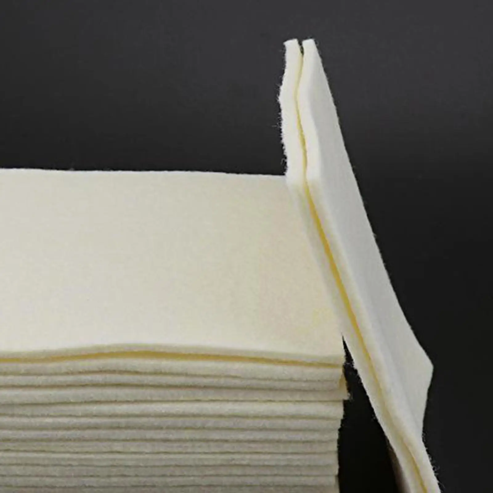 20pcs Salon Perming Cotton Pads High Temp Resistant Finger Rolling Sheets for Hair Extensions Crimp Wave Tools