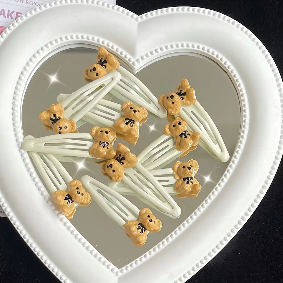 

10 шт., милая кукла-медведь, заколка для волос, милые заколки для волос с животными, заколки для челки для женщин и девочек, BB-зажим, аксессуары для волос, подарки на день рождения