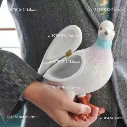 Fashion Pigeon Handbags Animal Resin Craft Desktop Accessories Birthday and Valentine's Day Gift