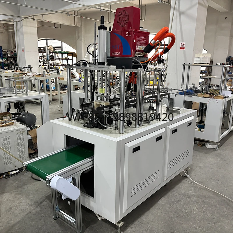 Forming Making Machine Karton Box Erector Forming Machine Automatische Kraftpapier Wellpappe Box Making Machine Beschichtete Lebensmittelbox