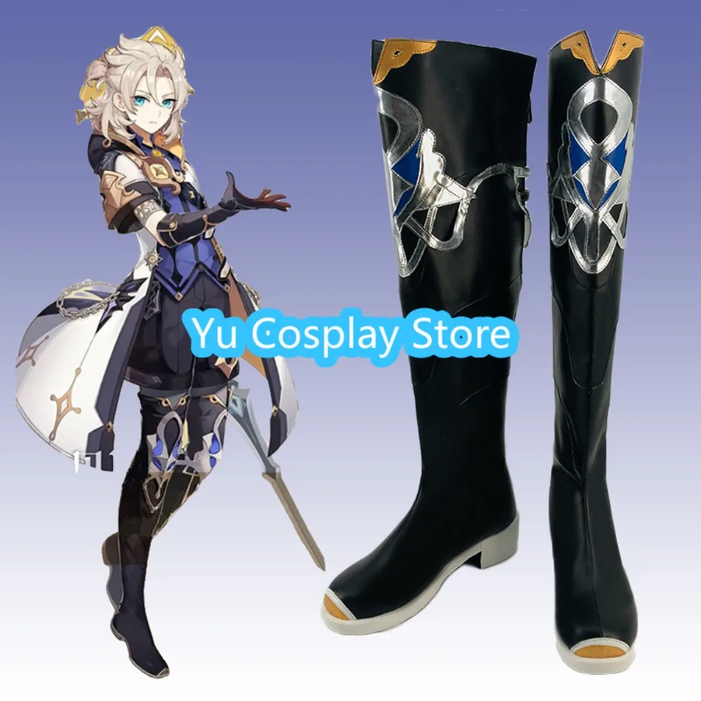 

Yu Косплей Магазин Genshin Impact Albedo Обувь для косплея Аниме Обувь для косплея Сапоги Костюмы на Хэллоуин Реквизит