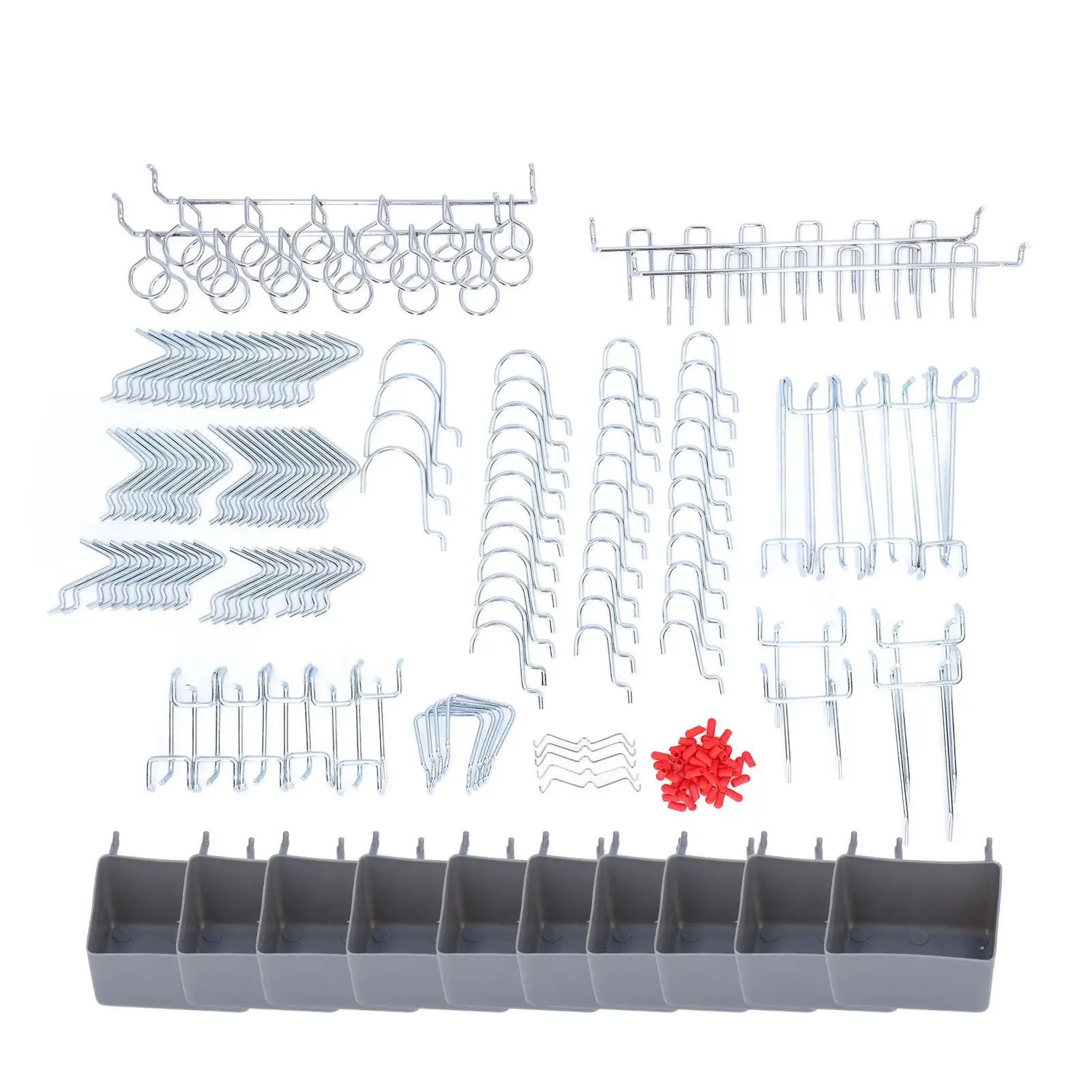 228Pcs Pegboard Hooks Organizer Set for Tools - for home Workshop Storage Kit & Hook Assortment