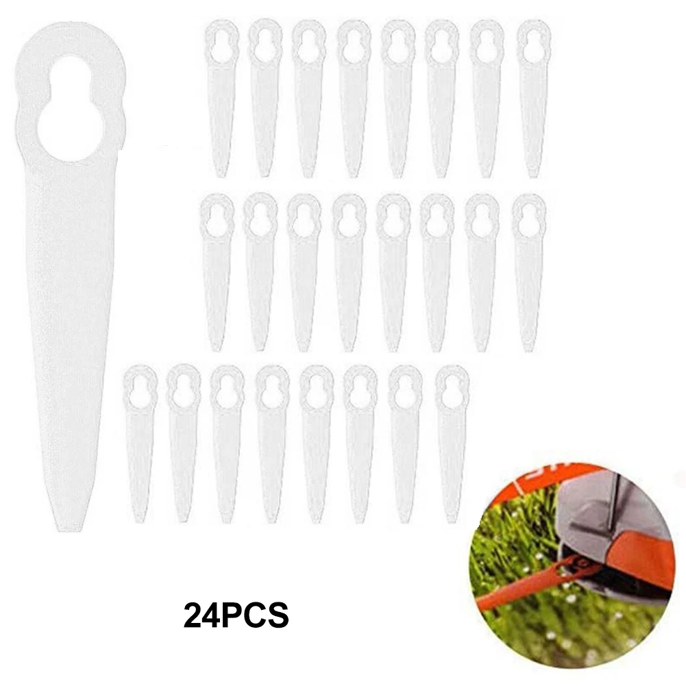 

Safety Cutting Blades For Bosch F016800177 Plastic ART23 Accutrim Easytrim 24/40Pcs Strimmer Trimmer Parts & Accessories