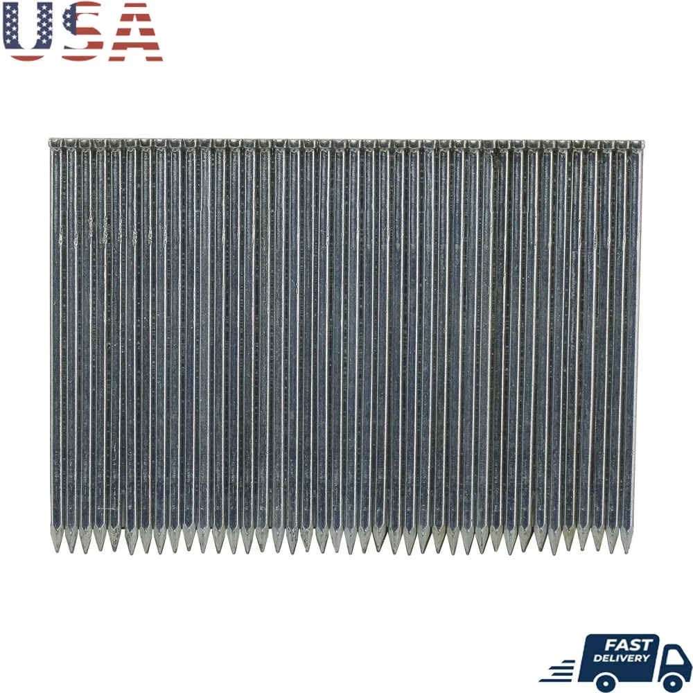 

14 Gauge 2-1/2 Inch Concrete T-Nails 1000 Count Glue Collated Galvanized Steel Fasteners Wood to Concrete Applications
