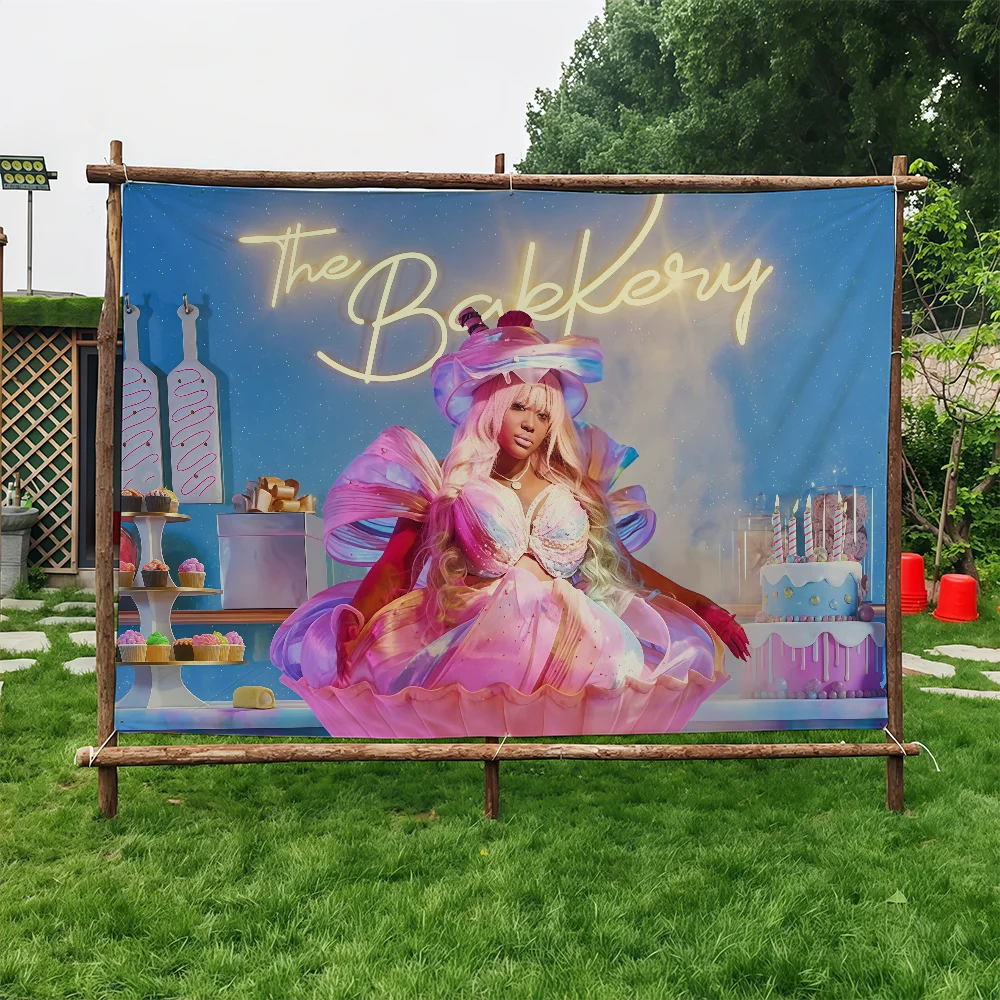 American Rapper C-Cupcakke The Bakkery flag Suitable For Dormitory Room Outdoor Gift Party Decoration Picnic Camping festival
