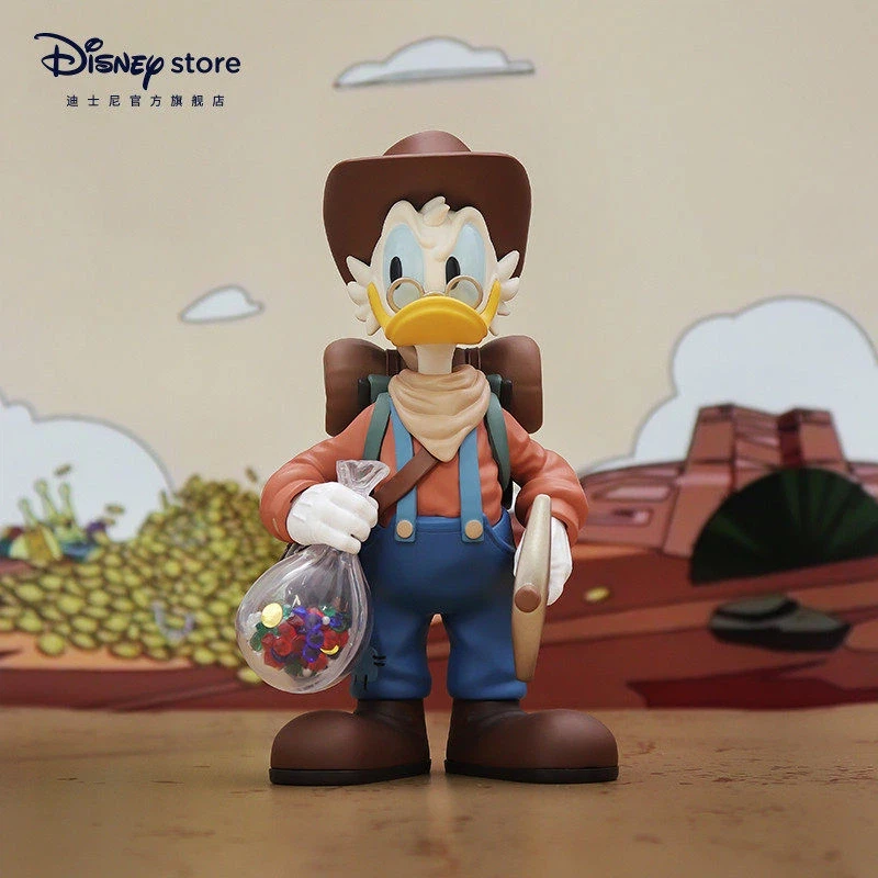 

Disney Official Scrooge Mcduck Cowboy Explorer Collectible Figure Desktop Bedroom Office Decor Statue For Disney Fans Collectors