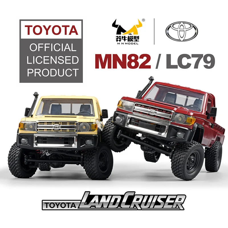 Luxury Gift: MN82 1:12 Retro RC Truck - LC79 Simulation. 4WD, LED Lights, 2.4G.RTR Off-Road Climbing Toy.Pro Remote Control Car.