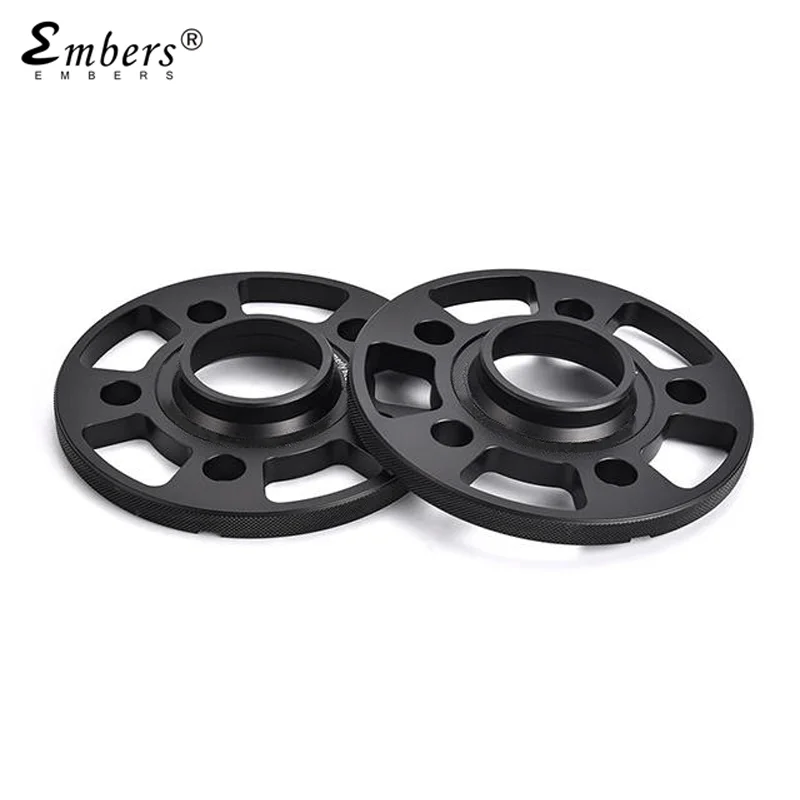 Embers 2Pieces For Mercedes Benz Audi BMW Black 5x112 CB 66.6mm Wheel Spacers Rims Hub Adapters Forged Aluminum Alloy