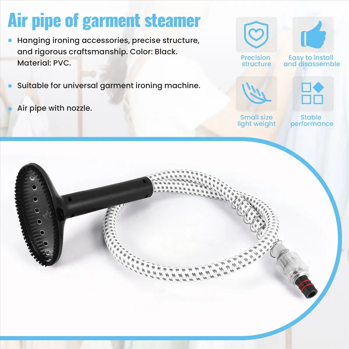 ABFS Garment Ironing Machine Air Duct, Universal Garment Ironing Machine Accessories with Nozzle