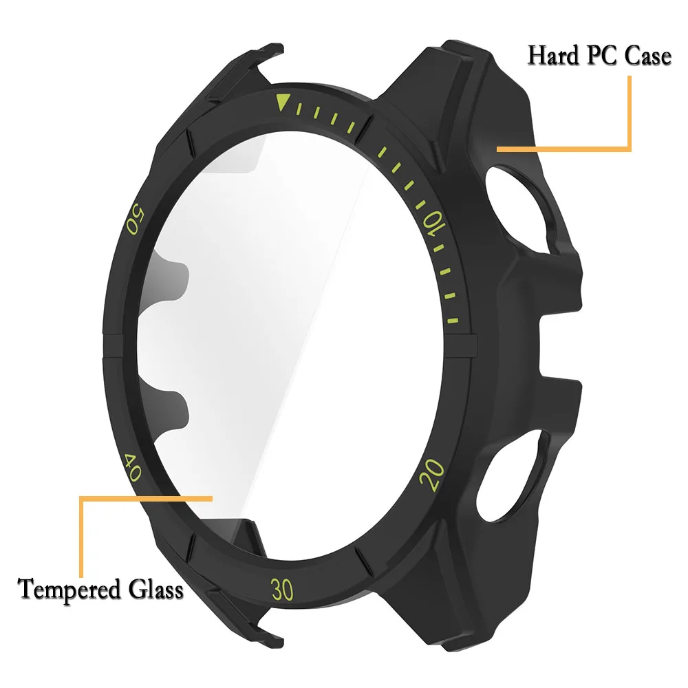 Case For Garmin Fenix 8 AMOLED 43/47/51mm Watch Cover Decoration With Scale For Garmin Fenix 8 Watch Shell Protector