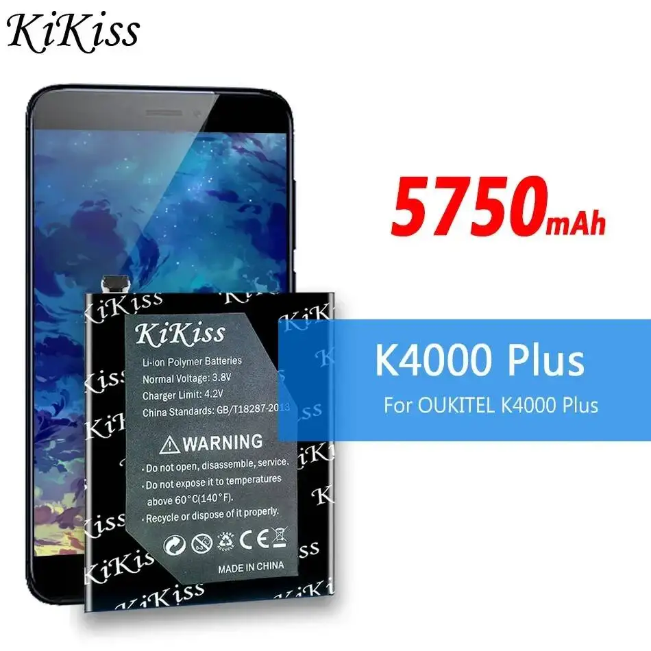 

Аккумулятор для мобильного телефона Oukitel K4000 Plus, долговечный, 5750 мАч