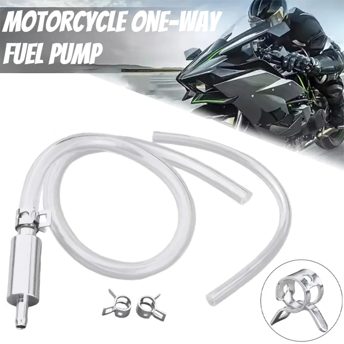 

Motorcycle Hydraulic Clutch Brake Bleeder Hose Kit One Way Valve Brake Pipe Universal Car Brake Bleeding Oil Change Pump Tool