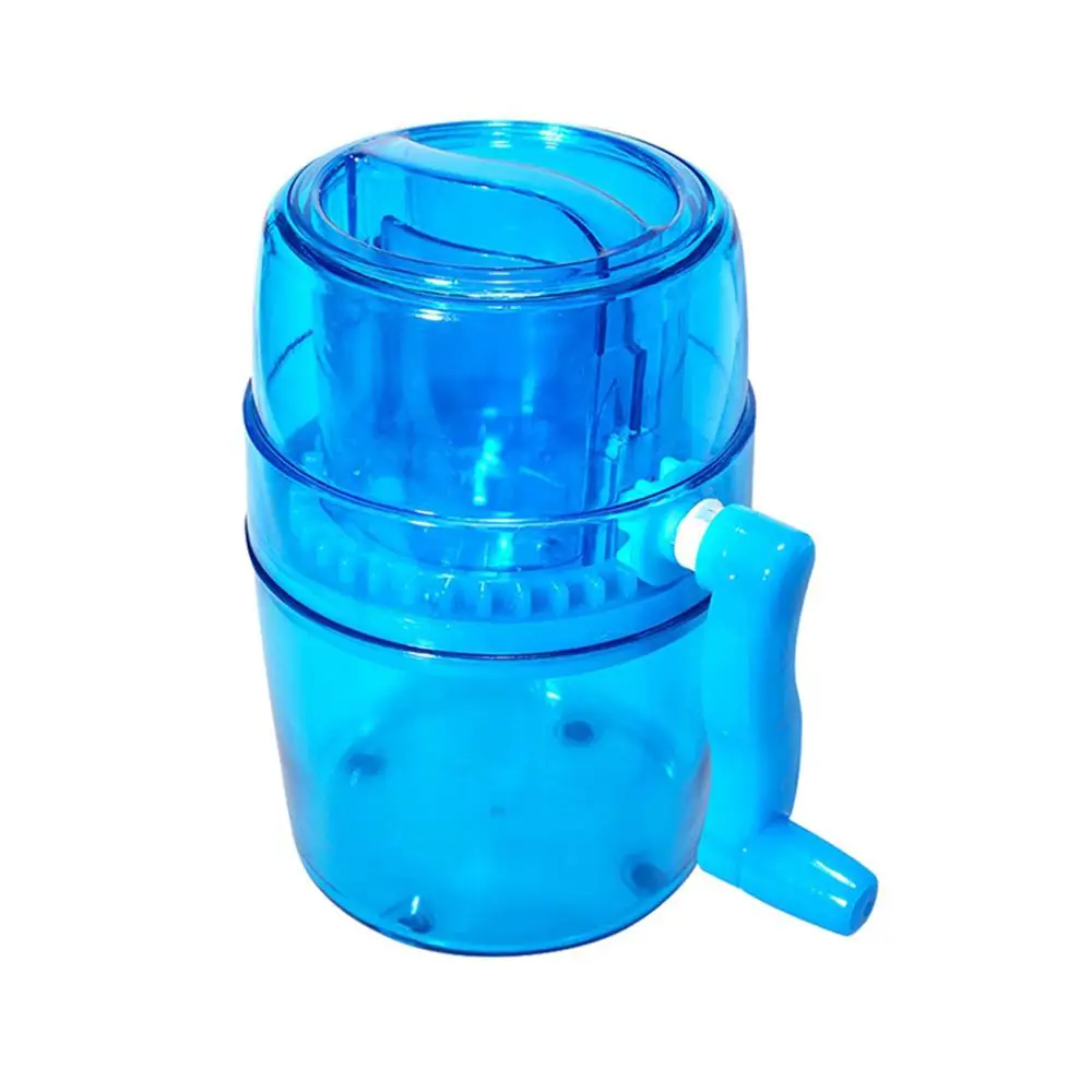 Snow Cone Smoothie Ice Block Making Machine Ice Shaver Handle Ice Crusher Manual Multifunction Portable Ice Slush Maker Home