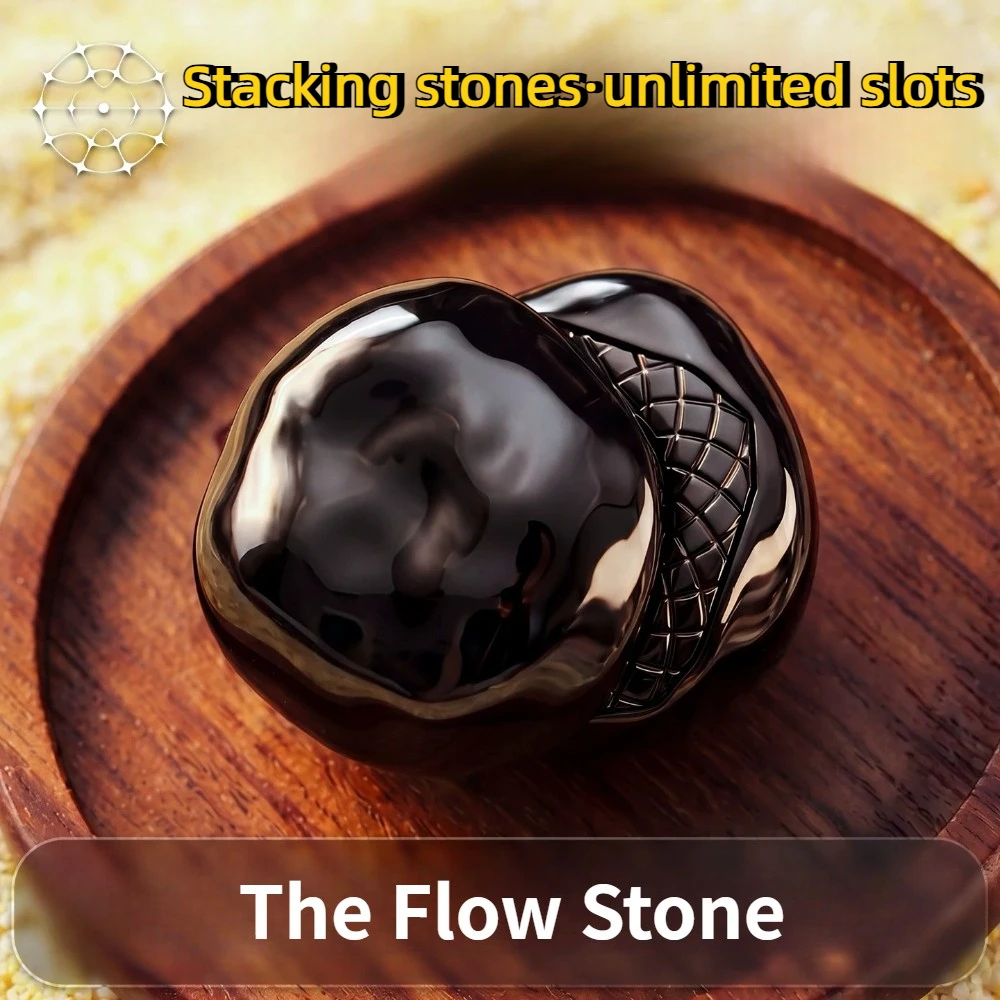 FlowState Unlimited Magnetic Metal Unlimited Fingertip Push Card Decompression Toy