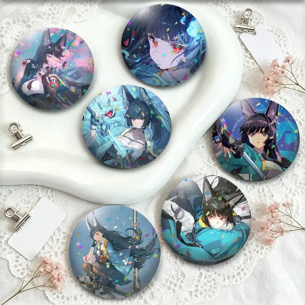 Z Zone Zero Miyabi Hoshimi  25 32 44 58 75mm Badges Personalized Round Brooches Pins Accessory Gift