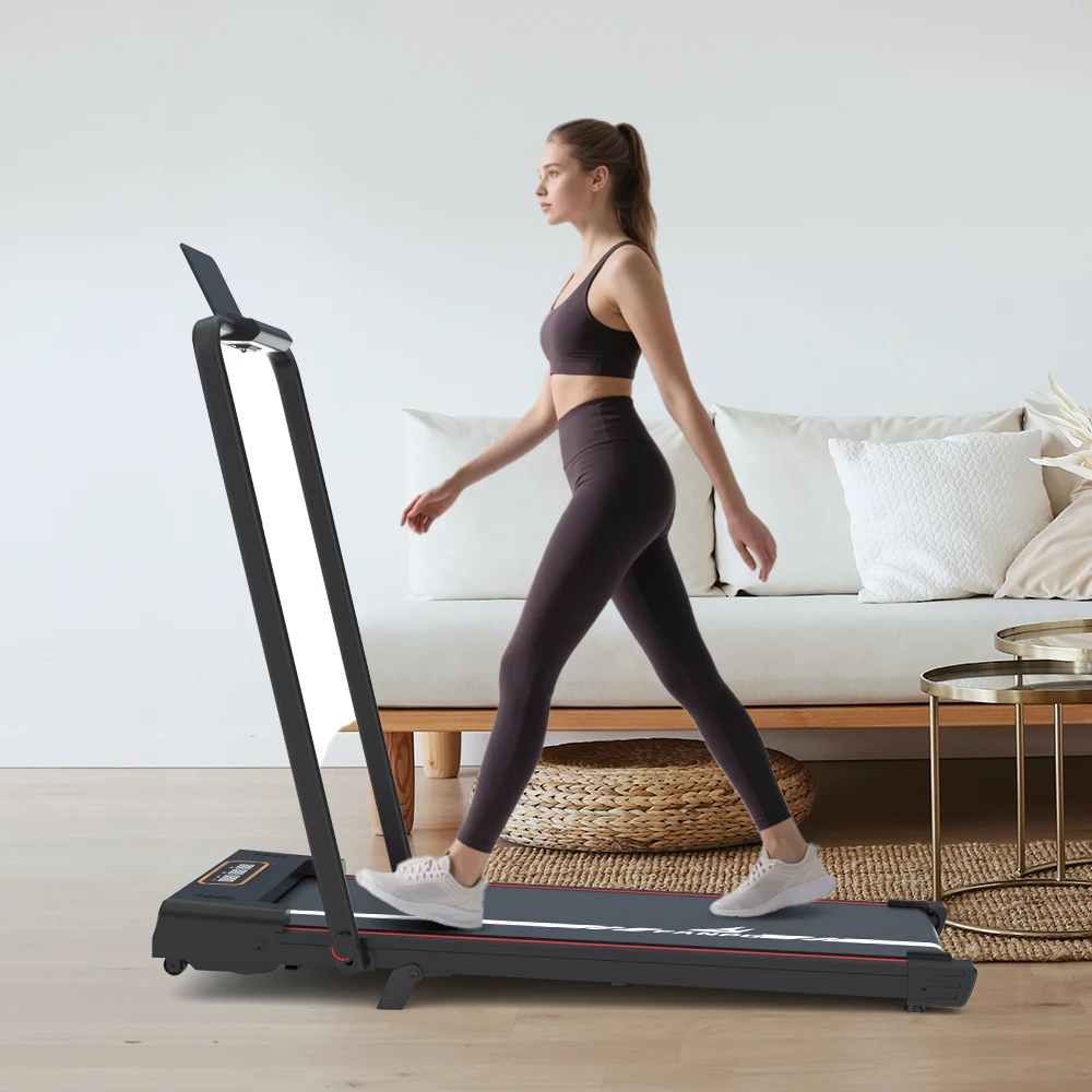 جهاز المشي الكهربائي STLF Fanpo Home Fitness مع مفتاح أمان وسرعة LED قابلة للتعديل للداخل