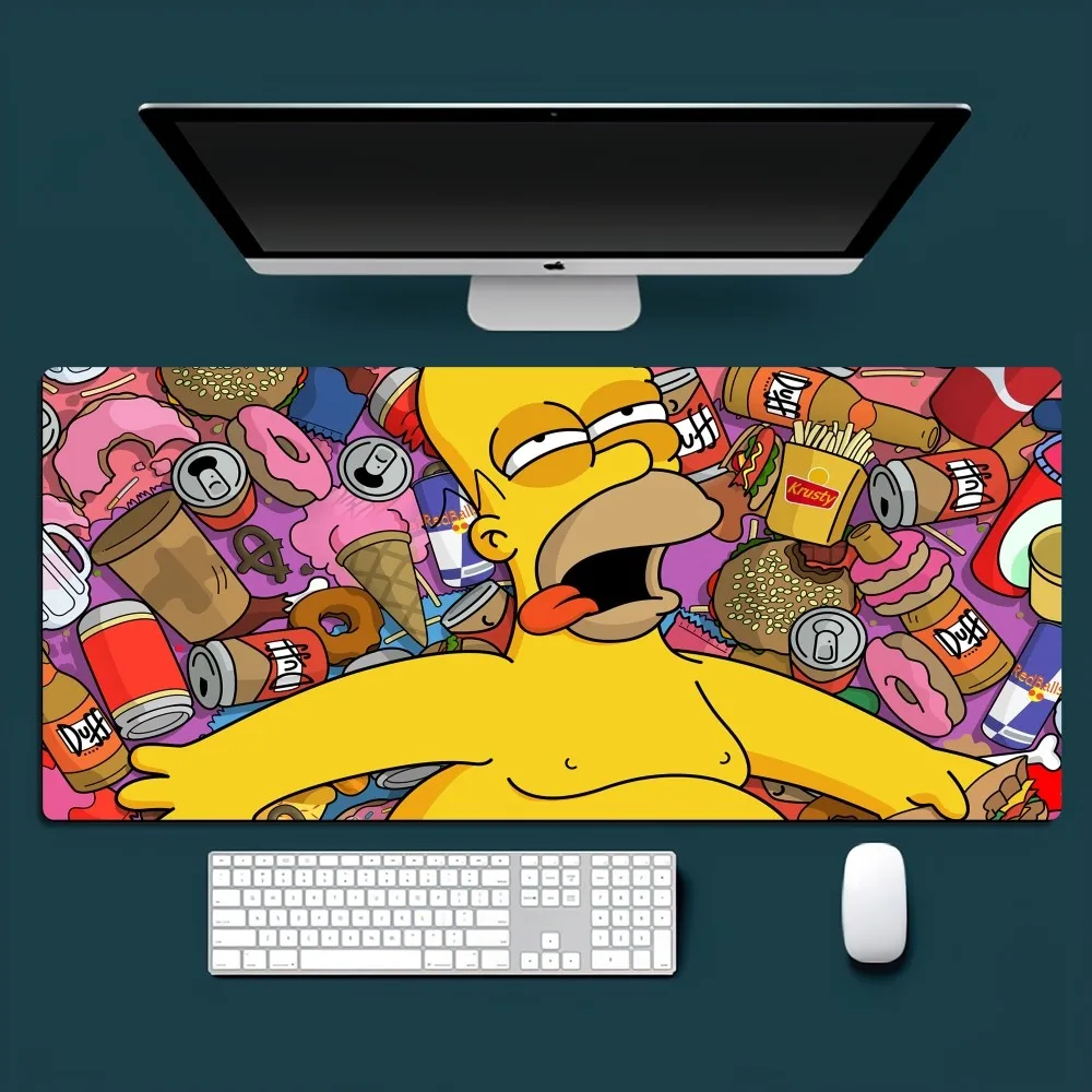 Cartoon The S-Simpsons Funny Mousepad Office Small Large PC Computer Keyboard Mouse Game Rubber Anti-Slip Mice Mat Big