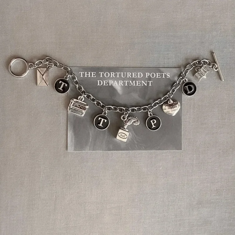 Taylor Bracelet The Poes Album Department Inspired Torture Antique Silvery Charms Fashion Bangle Jewelry Accessories Gift
