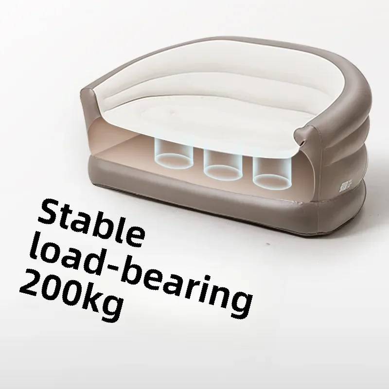 게으른 사람 에어 소파 Camping Inflatable Sofa Outdoor Portable Air Bed Lunch Break Lazy Can Sleep Reclining Inflatable Air Recliner