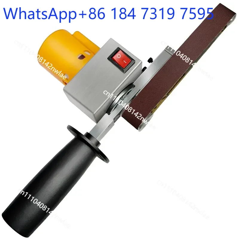 Handheld Belt Sander Electric Mini Multi-function Woodworking Metal Polishing Machine Deburring Tool
