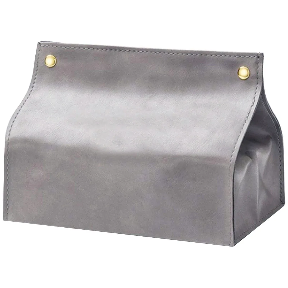 

PU Napkin Holder Paper Towel Storage Box for Car Home Office Stylish Tissue Box Dispenser Napkin Dispenser