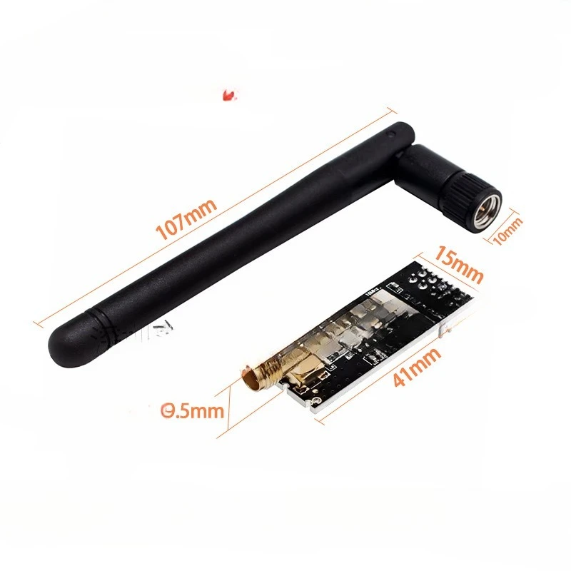 Direct du fabricant : module sans fil longue portée NRF24L01+PA+LNA de 1100 m (antenne incluse)