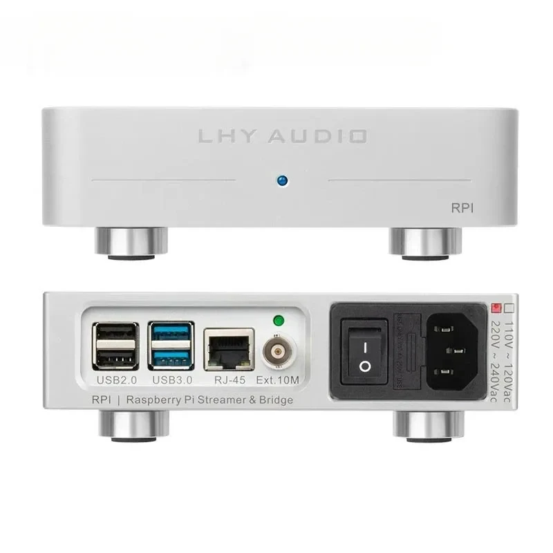 LHY Silvery RPI Streaming Digital Music Turntable Roon HiFi Audio Player Raspberry Pi Streamer & Bridge