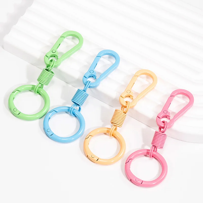 2 Stücke Kawaii Candy Farbe Legierung Snap Karabinerverschluss Haken Schlüsselanhänger Schnalle Halter für DIY Schlüsselanhänger Taschen Geldbörse Anhänger Zubehör – Detail 6