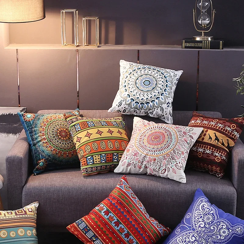 

45x45cm New Fashion Cushion Pillow Case Square Headboard Living Room Sofa Pillow Case Office Waist Pillow Case Wholesale