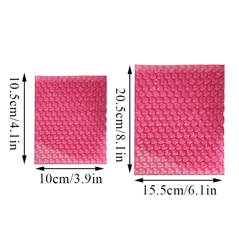 10PCS Pink Heart Bubble Wrap Bags Package Sending Pouch Sweet Stationery Storage Bag Parcel Packaging Envelope Shipping Supplies