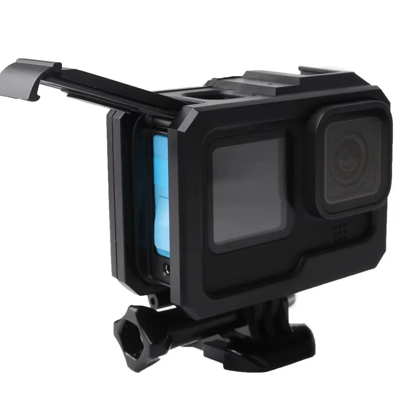 For Gopro 9 10 11 12 13 Black Accessories Frame Case Shell Protector Housing + Lone Screw Base Mount For Go Pro Hero12 13 Black