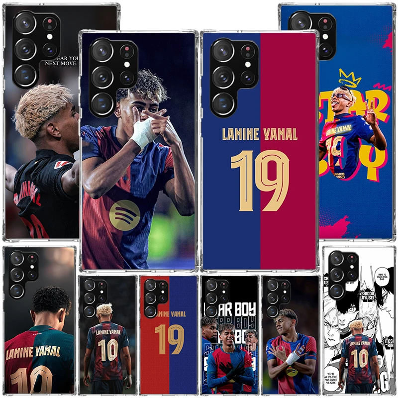 L-Lamine Y-Yamal 19 Phone Case For Samsung Galaxy S24 S25 Edge S26 Ultra S23 S22 S21 Plus S20 FE + Personalized Print Cover Gala