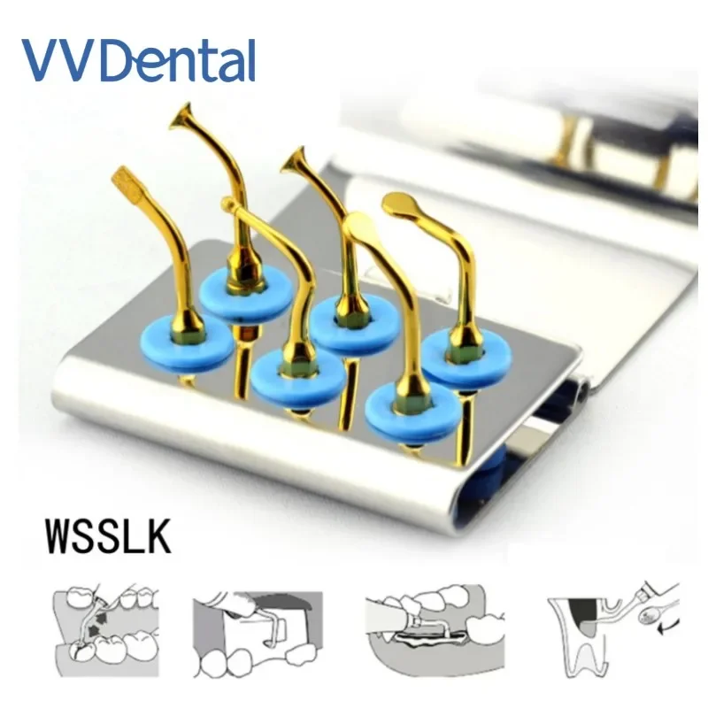 

VV Dental Ultrasonic Surgery Bone Cutting Tip Kit WSSLK Dental Piezosurgery Tips Fit Woodpecker Mectron Ultrasurgery