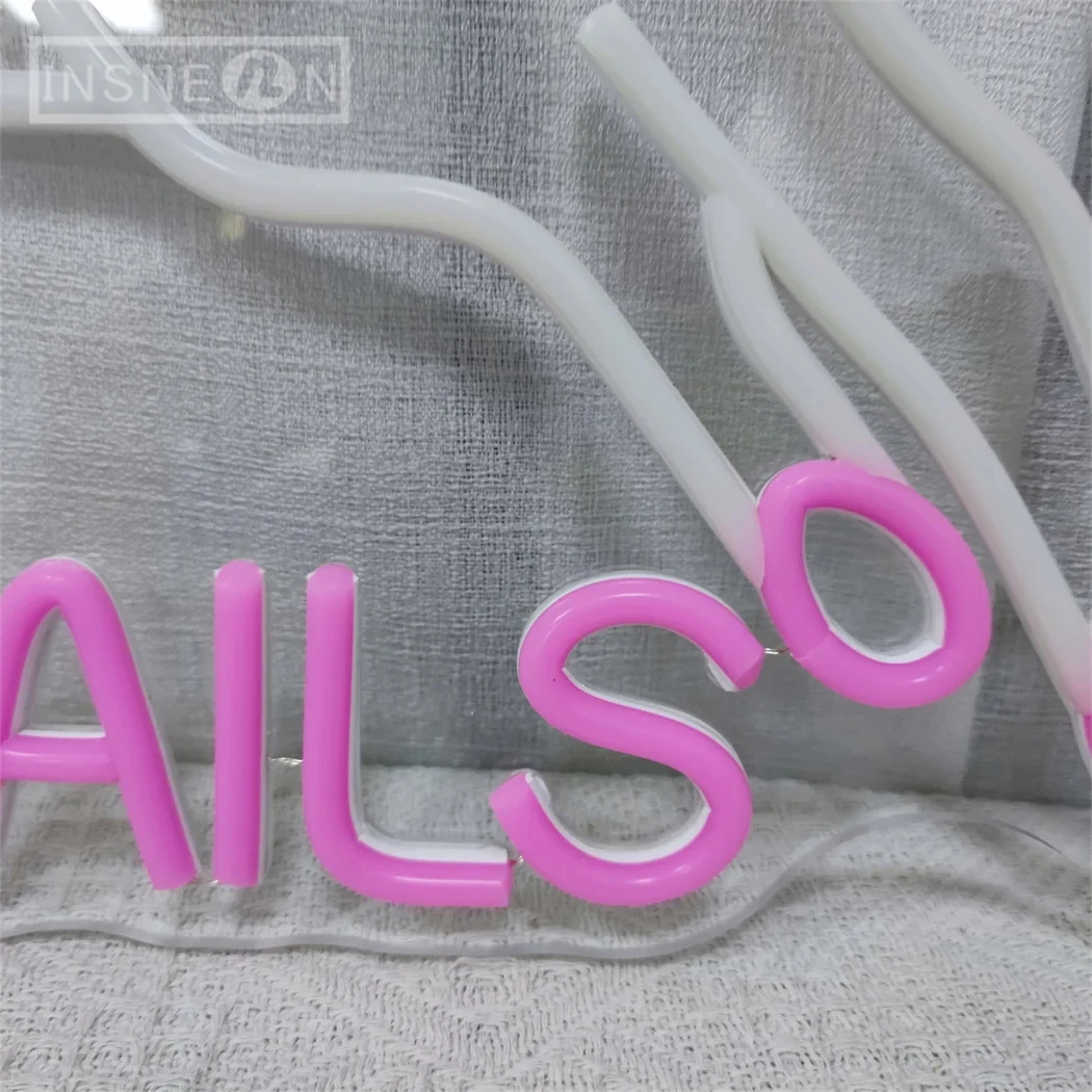 Nails Neon Sign LED Neon Light For Nail shop Beauty Room LUminous Business Signs Home Room wall Decoration Lights