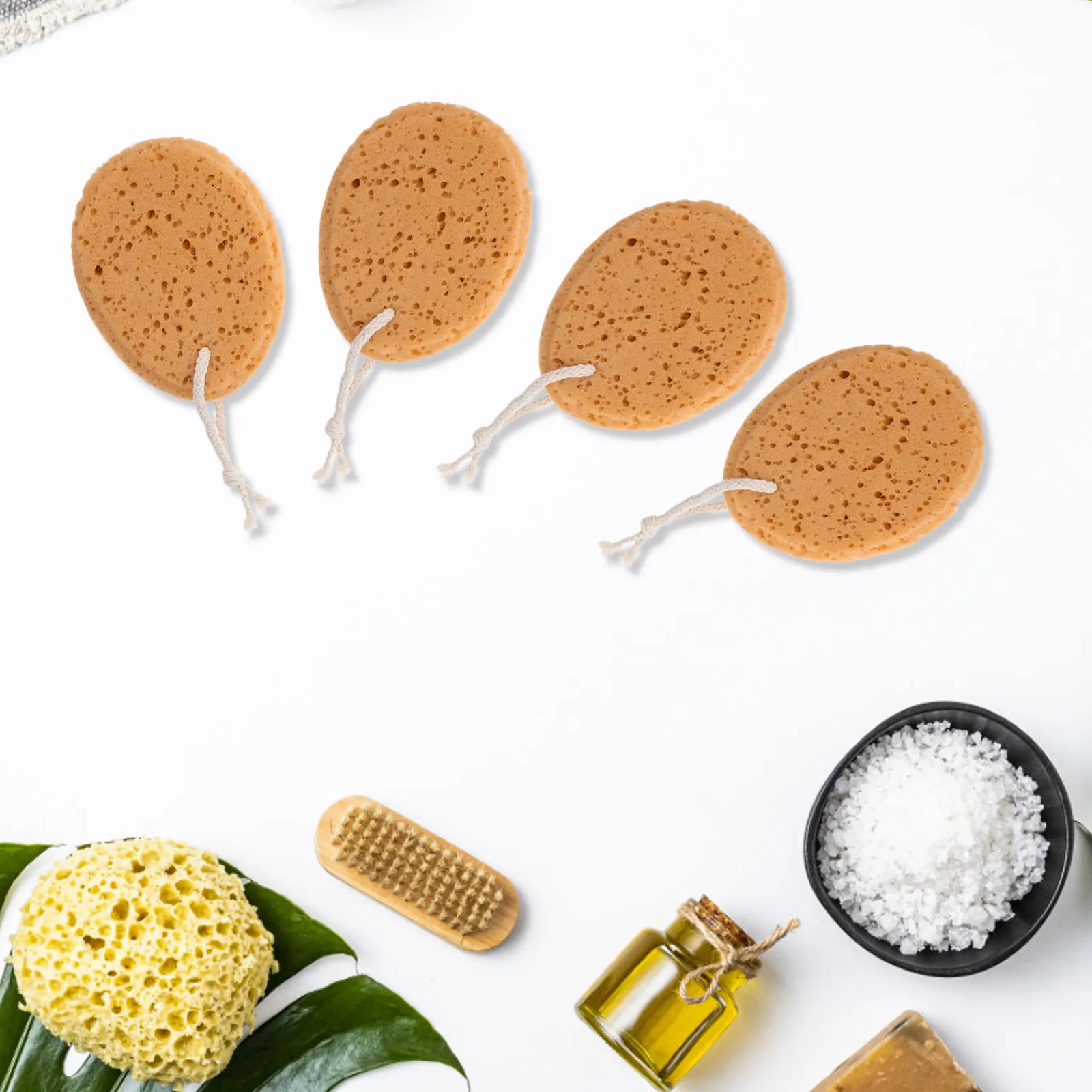 

6Pcs Ultra Soft Body Sponge Honeycomb Structure Shower Scrubber Exfoliating Wash Cloth for Women Men Skin Friendly Gentle