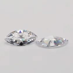 100pcs/lot AAAAA Cubic Zirconia Loose Stones White 1.5x3~8x16mm Loose Marquise Shape CZ Synthenic Gems For Jewelry DIY Making