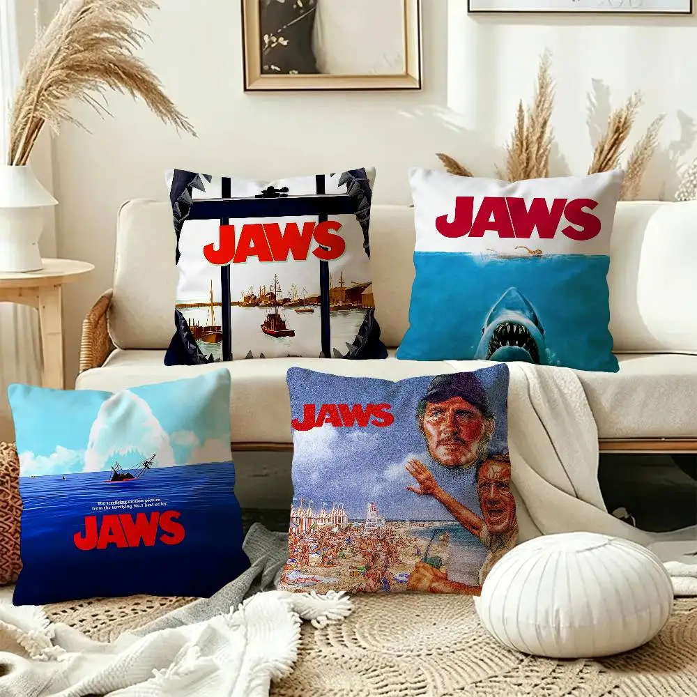 J-JAWS Movie pillow cover sofa cushion cover home room decoration children gift