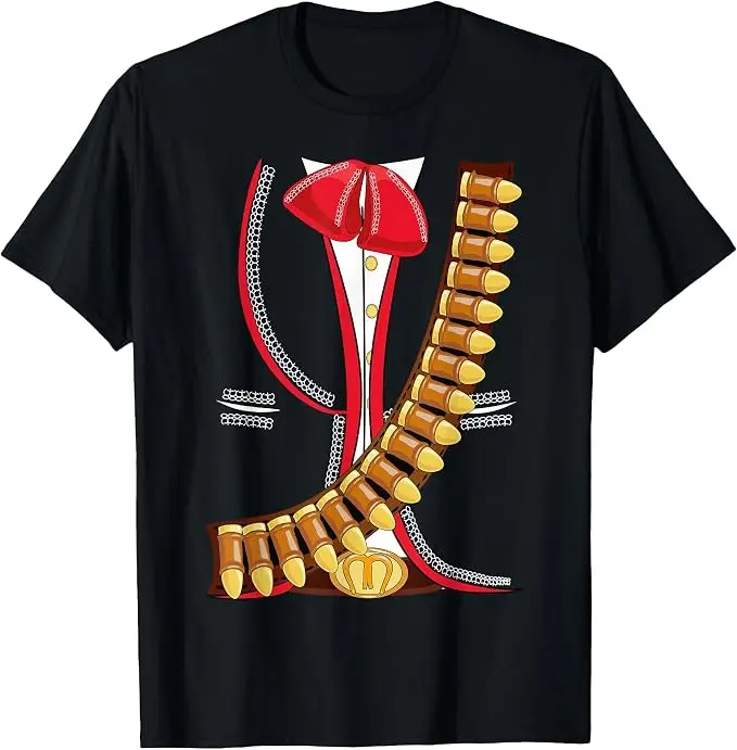 Mariachi Charro Mexikanisches Cinco De Mayo Kostüm T-Shirt Y2k Mexikanischer Cowboy Bandit Persönlichkeits-Grafik-T-Shirt Rock and Roll Kleidung – Detail 12
