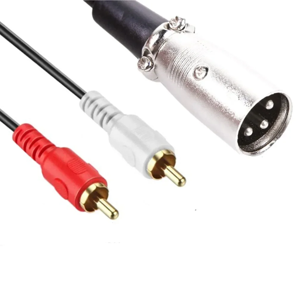 RCA Cable Audio Cable 2RCA to XLR Canon Male Female 1.5/3m for Microphone Speaker Audio Console Amplifier XLR Cable Connector