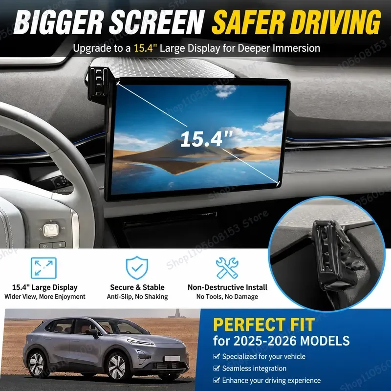 Suporte de Celular Automotivo Ajustável para Painel CHANGAN DEEPAL S05 2025 2026 - Fixação Estável sem Vibração