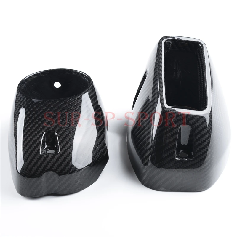 Exhaust Caps Trim (upper and lower) for BMW R1200GS / R1250GS 2013-2024 (Fits ADV) Full Carbon Fiber 100%