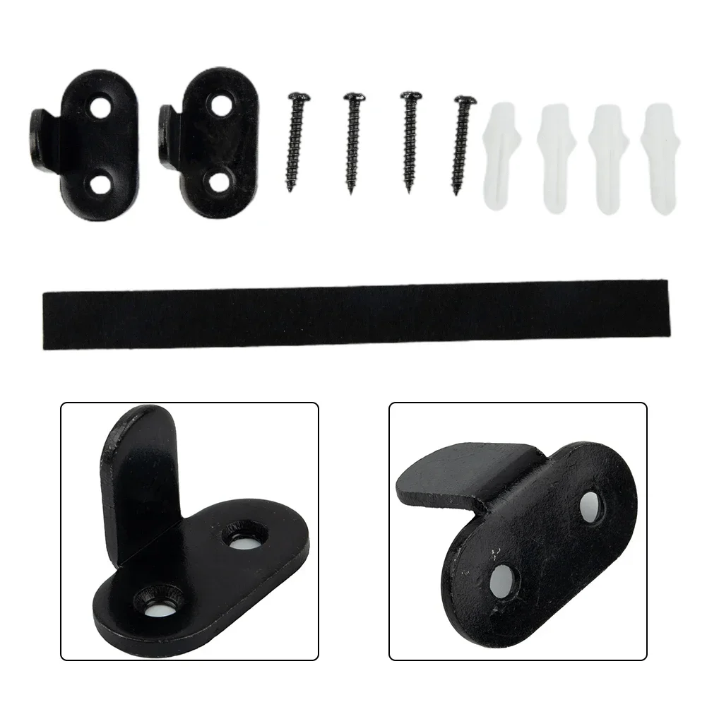 

2 Set Heavy Duty Sliding Barn Door Floor Guide Adjustable Roller Swing Stopper For Grooved Non-grooved Sliding Doors Tool Parts
