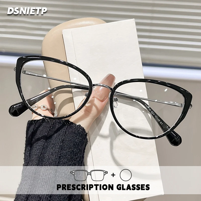 

Очки для чтения ISLINO Quality Cat Eye для женщин, фотохромные, с защитой от синего света, по рецепту, для коррекции близорукости, прогрессивные