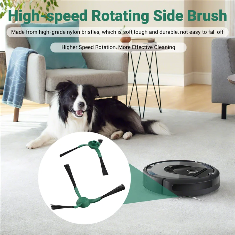 A66T-9-Pack Replacement Side/ Brush For Irobot Y0112 Vacuum Cleaners,Edge Sweeping Brush Roomba Y0112