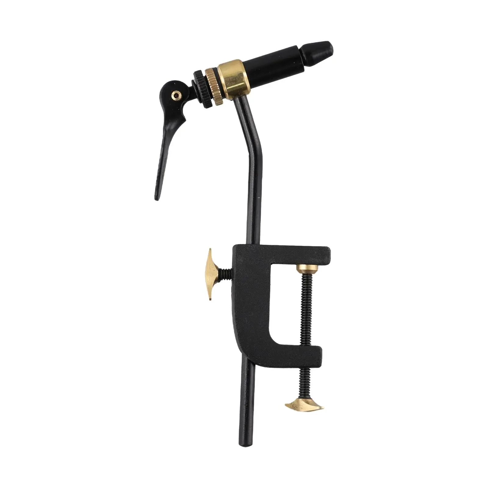 

Тиски для ловли мушек с надежным зажимом C и функцией вращающихся тисков Металлический инструмент для ловли нахлыстом для связывания небольших крючков на столах